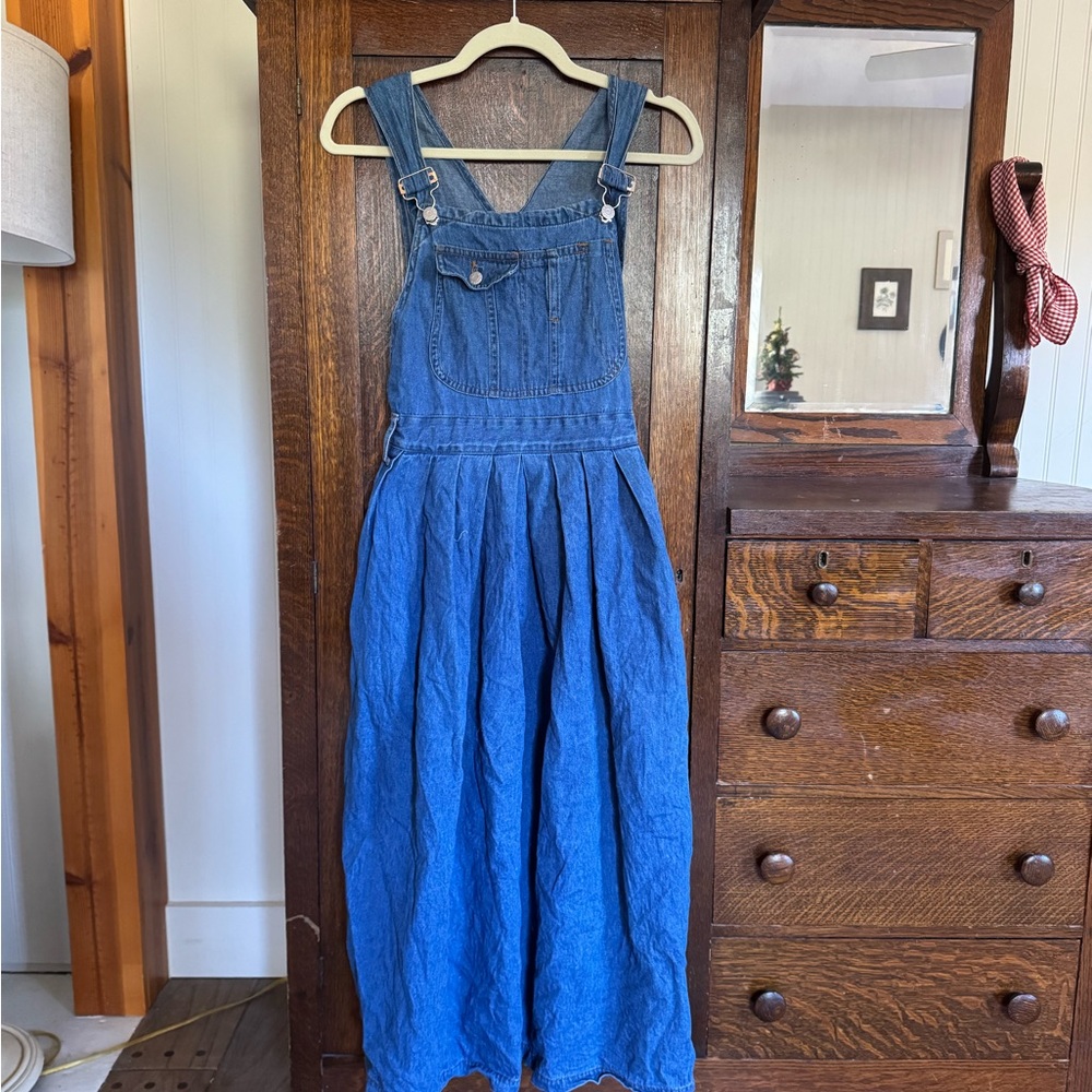 Vintage Guess Jeans Blue Denim Overall Dress
